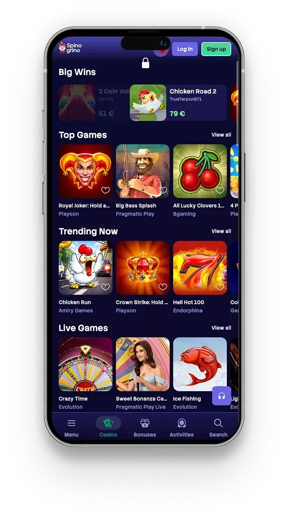 Spinogrino application